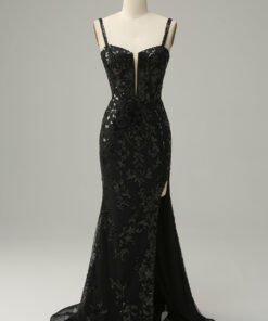Emerald Green Sequin Prom Dress